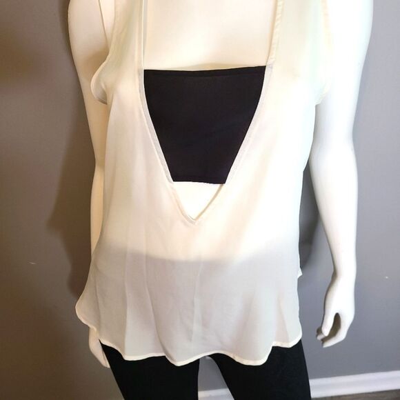 BCBGENERATION Top Blouse Colorblock Blouse sz Medium - Picture 7 of 10